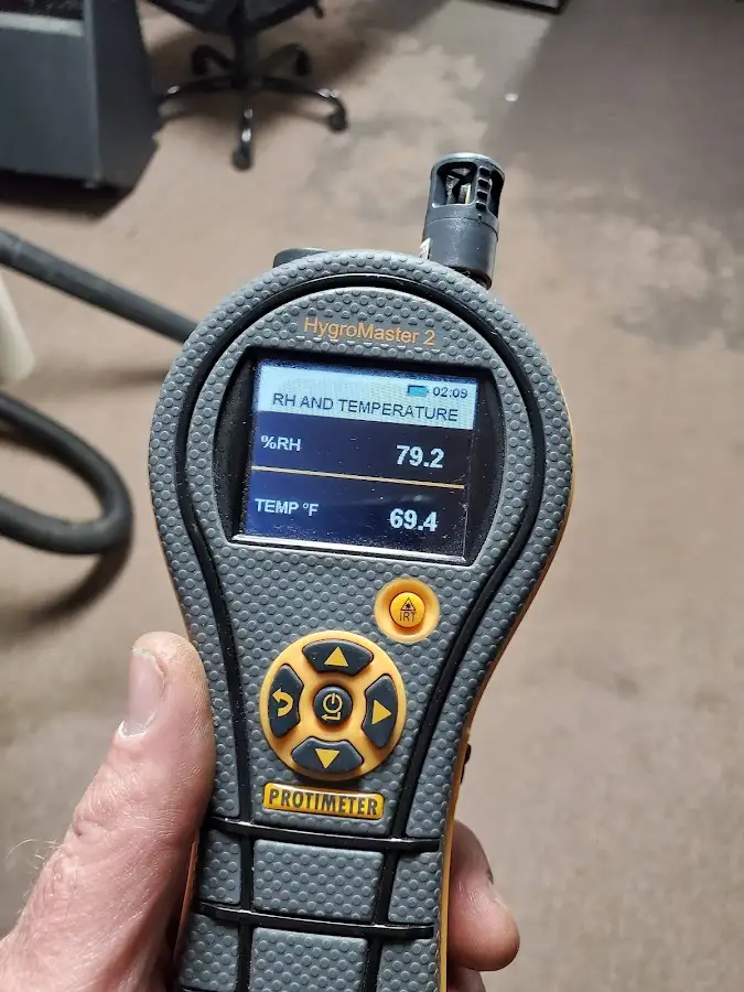 Moisture meter humidity assessment for Mold Remediation & Removal in Rossford